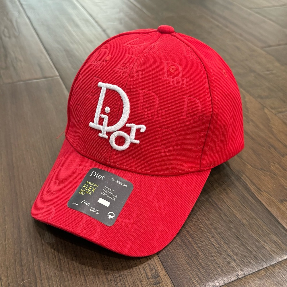 Dior Red Baseball Cap